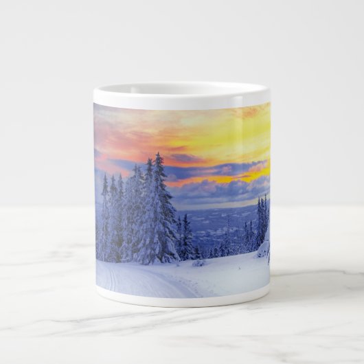 Winterlandschap Grote Koffiekop (Voorkant)