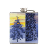 Winterlandschap Heupfles (Achterkant)