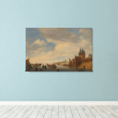 Winterlandschap in Arnhem | 1653 Canvas Afdruk (Insitu (Houten vloer))