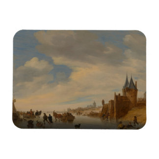Winterlandschap in Arnhem | 1653 Magneet