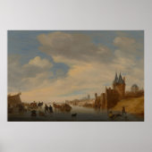 Winterlandschap in Arnhem | 1653 Poster (Voorkant)