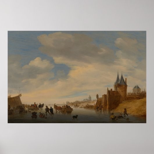 Winterlandschap in Arnhem | 1653 Poster (Voorkant)