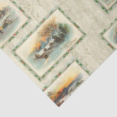 winterlandschap in de deelstaat Rustisch Tissuepapier (Detail)