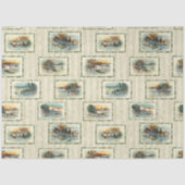  winterlandschap in de deelstaat Rustisch Tissuepapier (Voorkant)