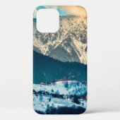 Winterlandschap in het Karpatische gebergte. Bran, Case-Mate iPhone Case (Achterkant)