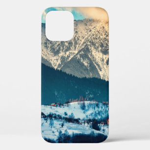 Winterlandschap in het Karpatische gebergte. Bran, Case-Mate iPhone Case