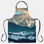 Winterlandschap in het Karpatische gebergte. Bran, Schort (Voorkant)