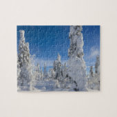 Winterlandschap in Lappland Legpuzzel (Horizontaal)