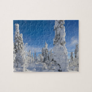 Winterlandschap in Lappland Legpuzzel