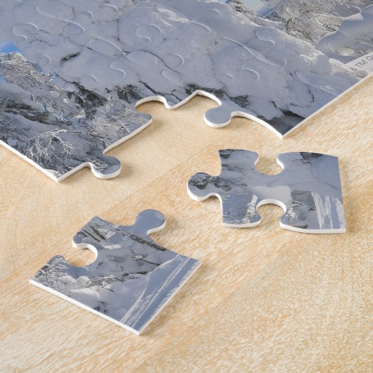 Winterlandschap in Lappland Legpuzzel (Zijkant)