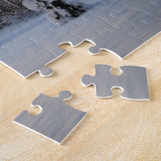 Winterlandschap in Letland Legpuzzel (Zijkant)