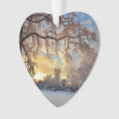 Winterlandschap in Letland Ornament (voorkant)
