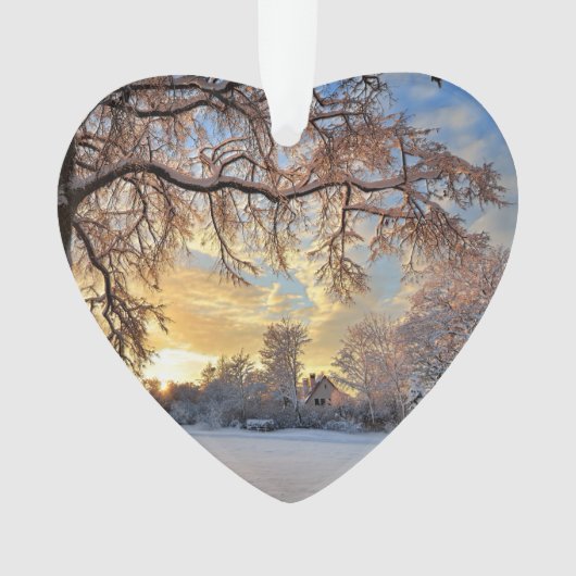Winterlandschap in Letland Ornament (voorkant)