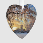 Winterlandschap in Letland Ornament (voorkant)