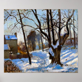 Winterlandschap in Loiveciennes Camille Pissarro Poster