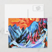 Winterlandschap in Moonlight door Ernst Kirchner Briefkaart (Voorkant / Achterkant)