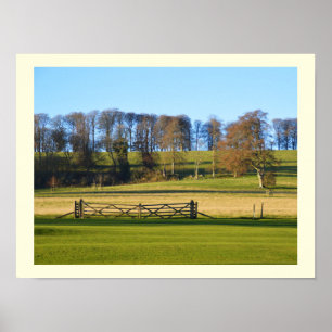 Winterlandschap in Somerset Poster