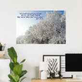 Winterlandschap Inspiratieposter Poster (Thuiskantoor)