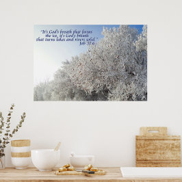 Winterlandschap Inspiratieposter Poster