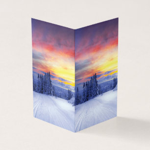 Winterlandschap Kaart