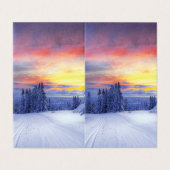 Winterlandschap Kaart (Buitenkant ongevouwen)
