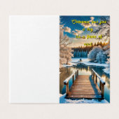 Winterlandschap Kaart (Buitenkant ongevouwen)