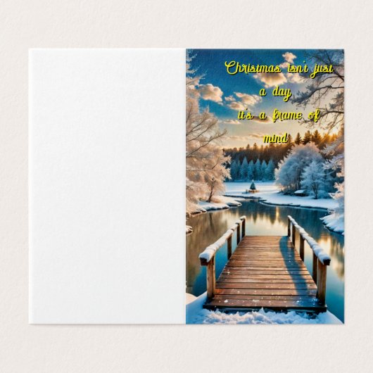 Winterlandschap Kaart (Buitenkant ongevouwen)