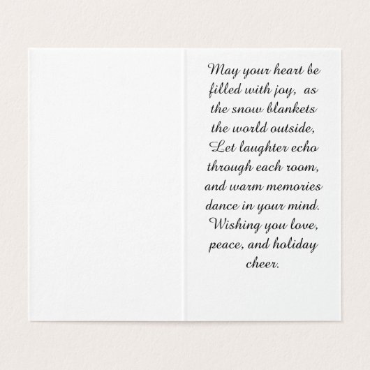 Winterlandschap Kaart (Binnenkant ongevouwen)