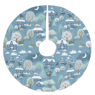 Winterlandschap Kerstboom Rok