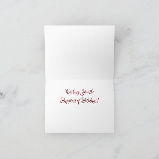 Winterlandschap Kerstkaart Vouwkaart 01 Kaart (Binnen)