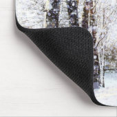 Winterlandschap Kerstmis Mousepad Muismat (Hoek)