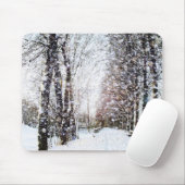 Winterlandschap Kerstmis Mousepad Muismat (Met muis)