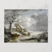  winterlandschap kerstprint feestdagenkaart (Voorkant)