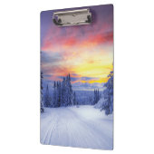 Winterlandschap Klembord (Links)