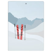 Winterlandschap Klembord (Achterkant)
