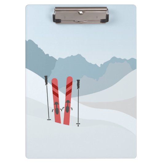 Winterlandschap Klembord (Voorkant)