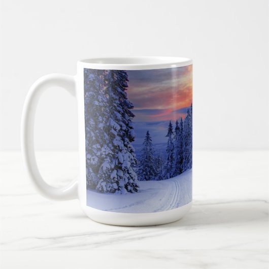 Winterlandschap Koffiemok (Links)