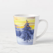 Winterlandschap Latte Mok (Rechts)