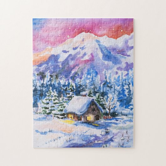 Winterlandschap Legpuzzel (Verticaal)
