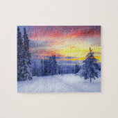 Winterlandschap Legpuzzel (Horizontaal)
