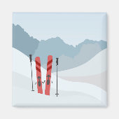 Winterlandschap Magneet (Voorkant)
