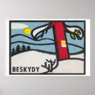 Winterlandschap Matchbox Kunstprint, Tsjechisch Vi Poster