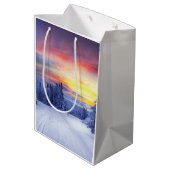 Winterlandschap Medium Cadeauzakje (Achterkant Gekanteld)