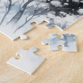Winterlandschap met Beer Legpuzzel (Zijkant)