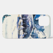 Winterlandschap met bergdorp bedekt met Case-Mate iPhone case (Achterkant (horizontaal))