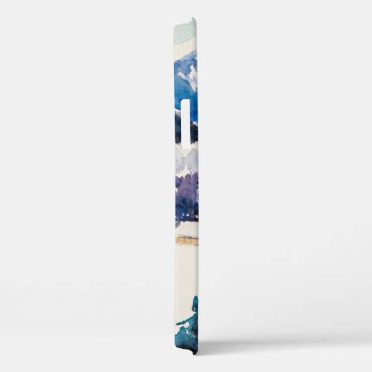 Winterlandschap met bergdorp bedekt met Case-Mate iPhone case (Achterkant / Rechts)