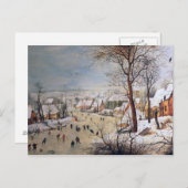 Winterlandschap met Birdval, 1601 Briefkaart (Voorkant / Achterkant)