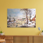 Winterlandschap met Birdval, 1601 Canvas Afdruk (Insitu (Woonkamer))