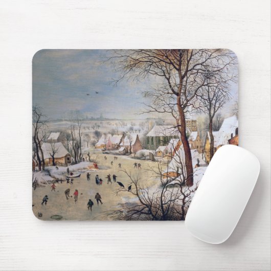Winterlandschap met Birdval, 1601 Muismat (Met muis)