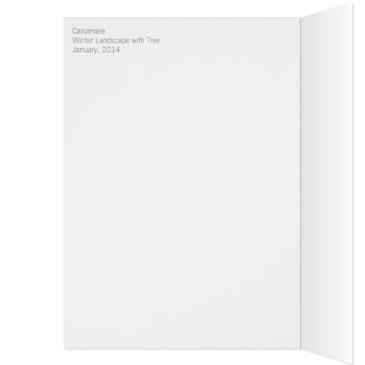 Winterlandschap met boom CC0370 (Binnen (Links))